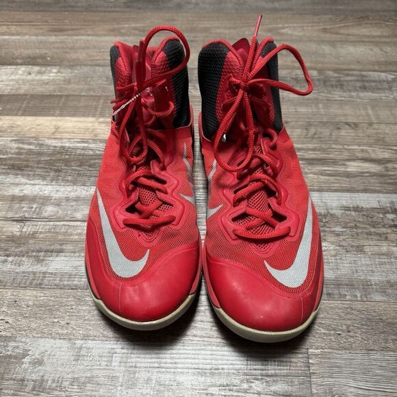 Nike Prime Hype DF II(2) 806941-600 Size: 12 Red/Black Men's Basketball Shoes - Picture 2 of 7